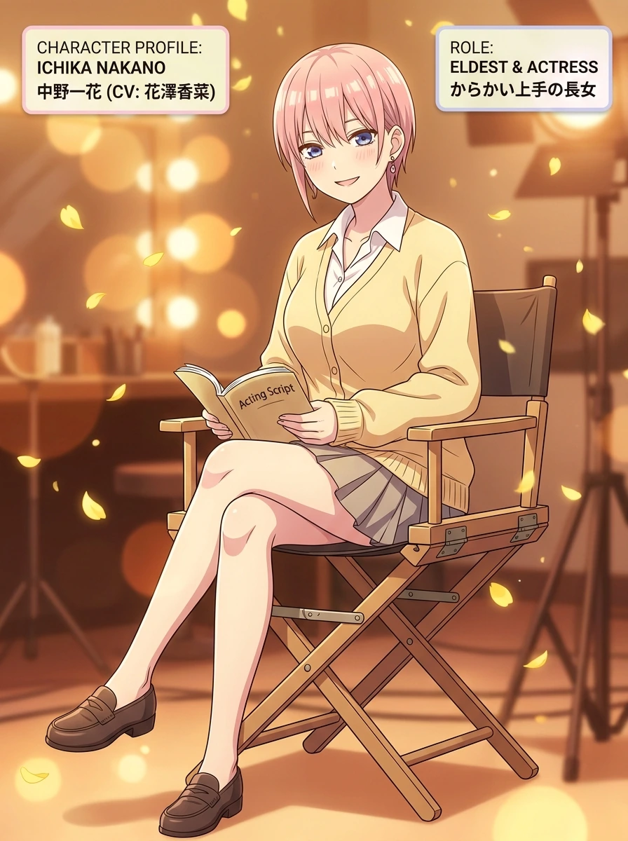 【五等分の花嫁】中野一花のプロフィール・女優としての夢・担当声優まとめ図解