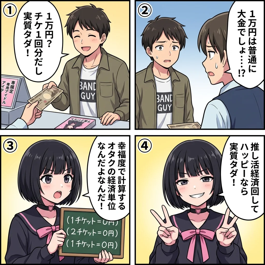 オタクしか使わない単位とお金の数え方7選！実質タダや1栄一4コマ漫画
