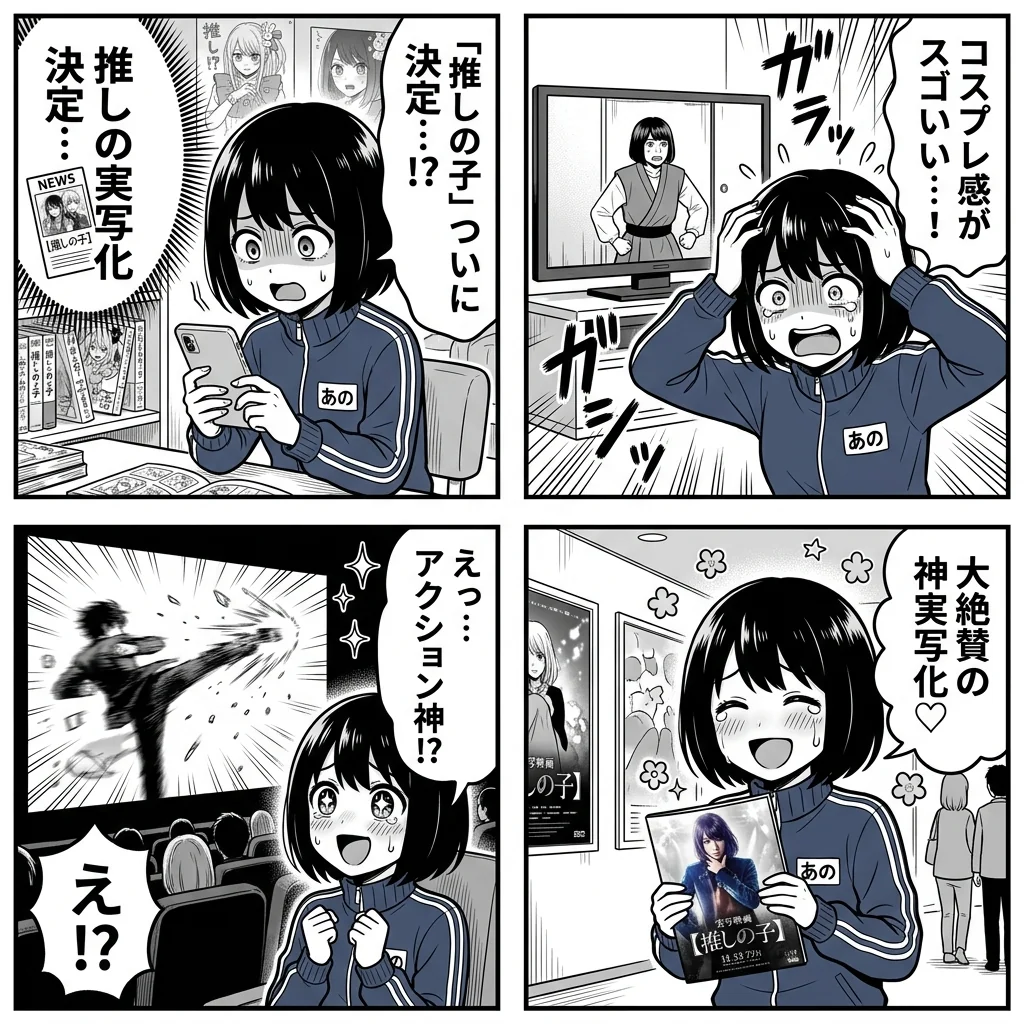 実写化あるある4コマ漫画