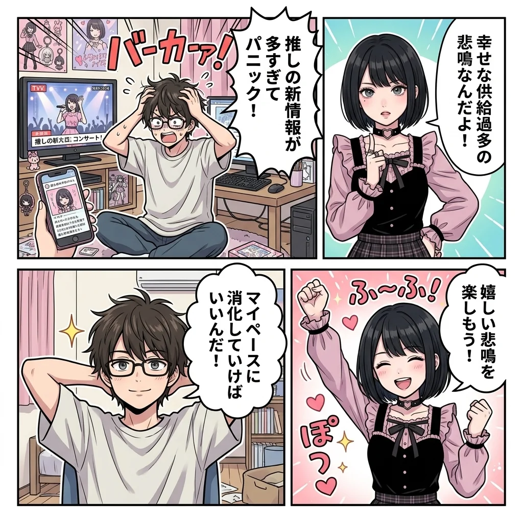 供給過多 意味 情報整理 4コマ漫画