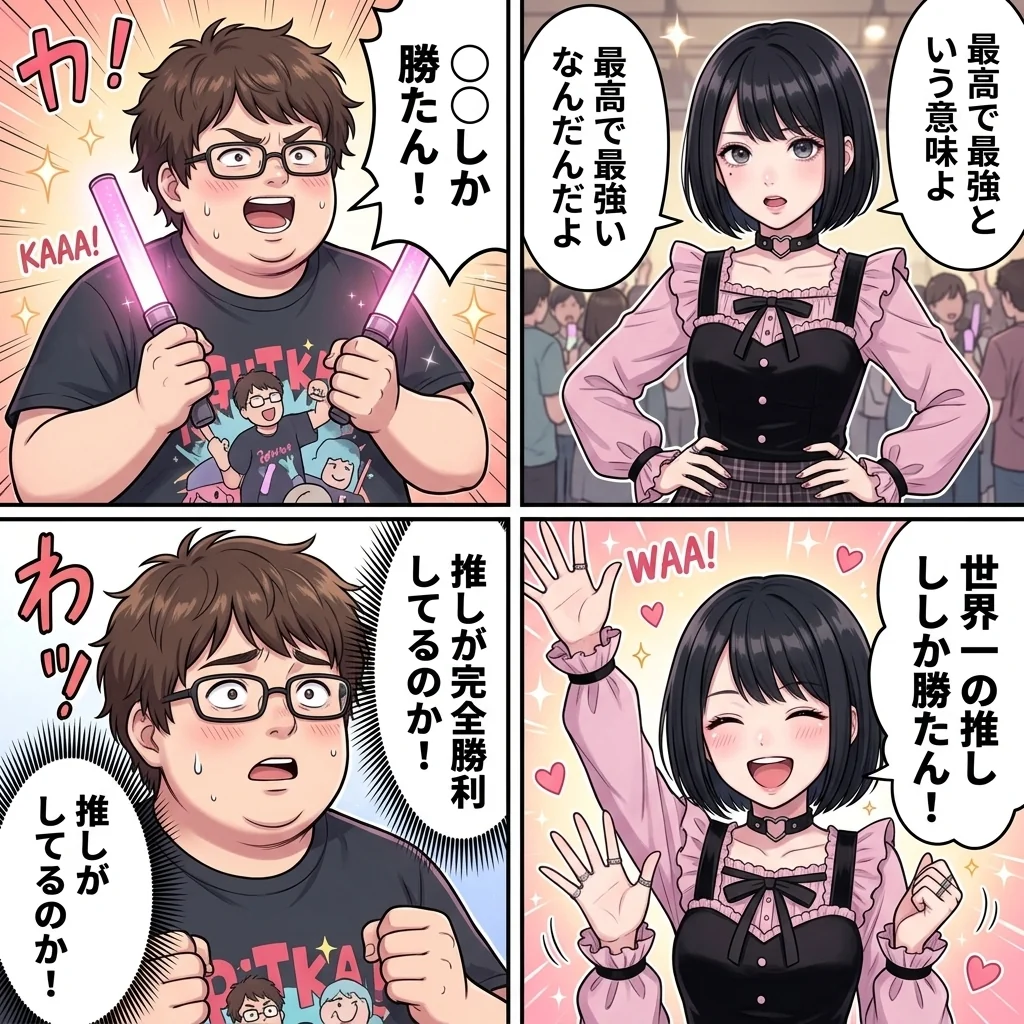 「〇〇しか勝たん」の元ネタ・意味 4コマ漫画